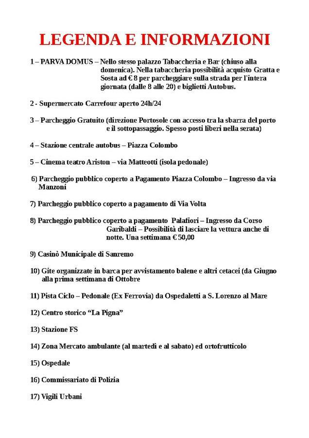 Appartamento Parva Domus Sanremo Esterno foto